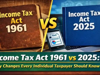 Income Tax Act 1961 vs. 2025 What Every Individual
