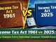 Income Tax Act 1961 vs. 2025 What Every Individual